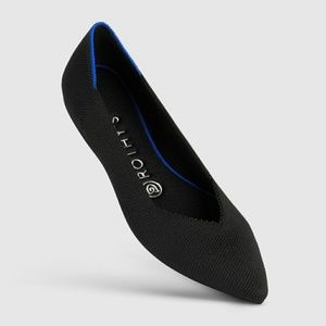 Rothy's Pointed Toe Flats, black, size 7